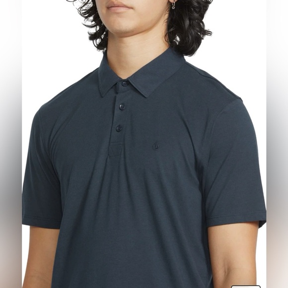 NEW Volcom ($42.00) WOWZER POLO SHORT SLEEVE - NAVY - Picture 4 of 8